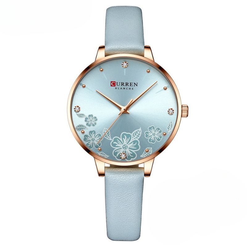Women's Floral Dial Watch