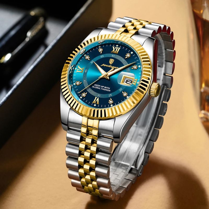 Men's Fluted Bezel Watch