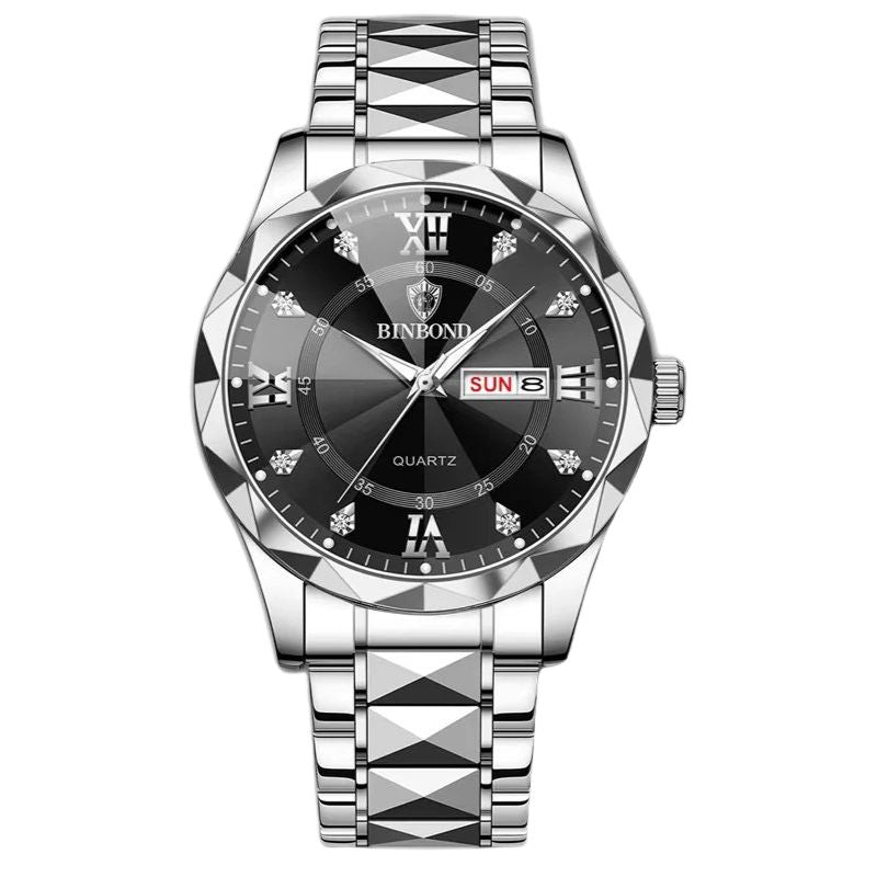 Men's Faceted Dress Watch
