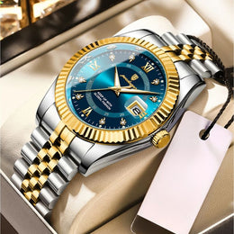 Men's Fluted Bezel Watch