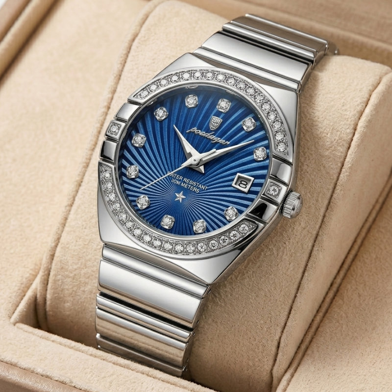Women's Crystal Bezel Watch