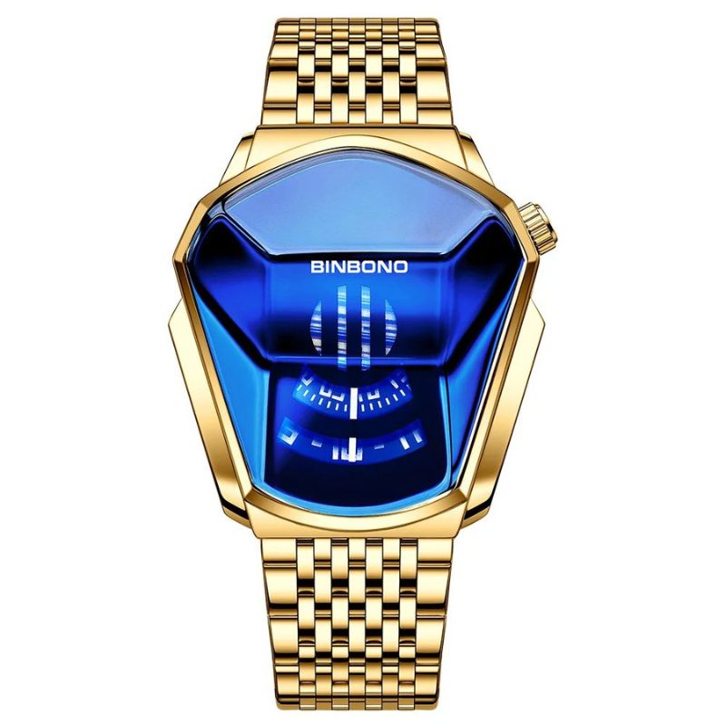 Men's Geometric Steel Watch