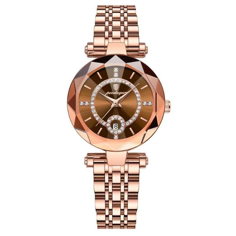 Women's Gold Calendar Watch