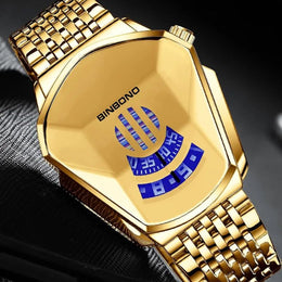 Men's Geometric Steel Watch