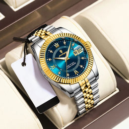 Men's Fluted Bezel Watch