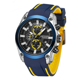 Silicone Strap Chronograph Watch