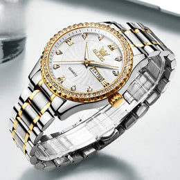 Men's Crystal Bezel Watch