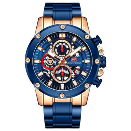 Blue Steel Chronograph Watch