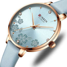 Women's Floral Dial Watch