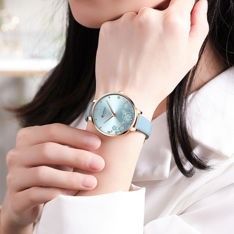 Women's Floral Dial Watch