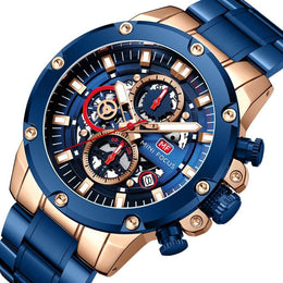 Blue Steel Chronograph Watch