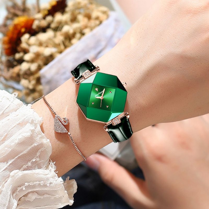 Women's Green Dial Watch