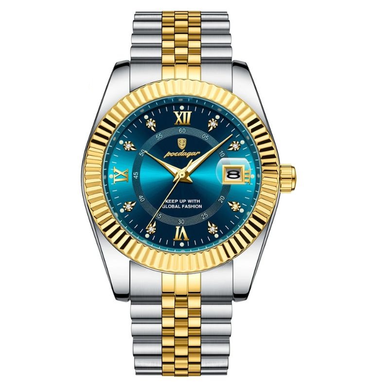 Men's Fluted Bezel Watch