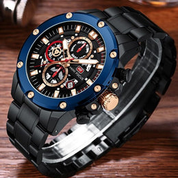 Blue Steel Chronograph Watch