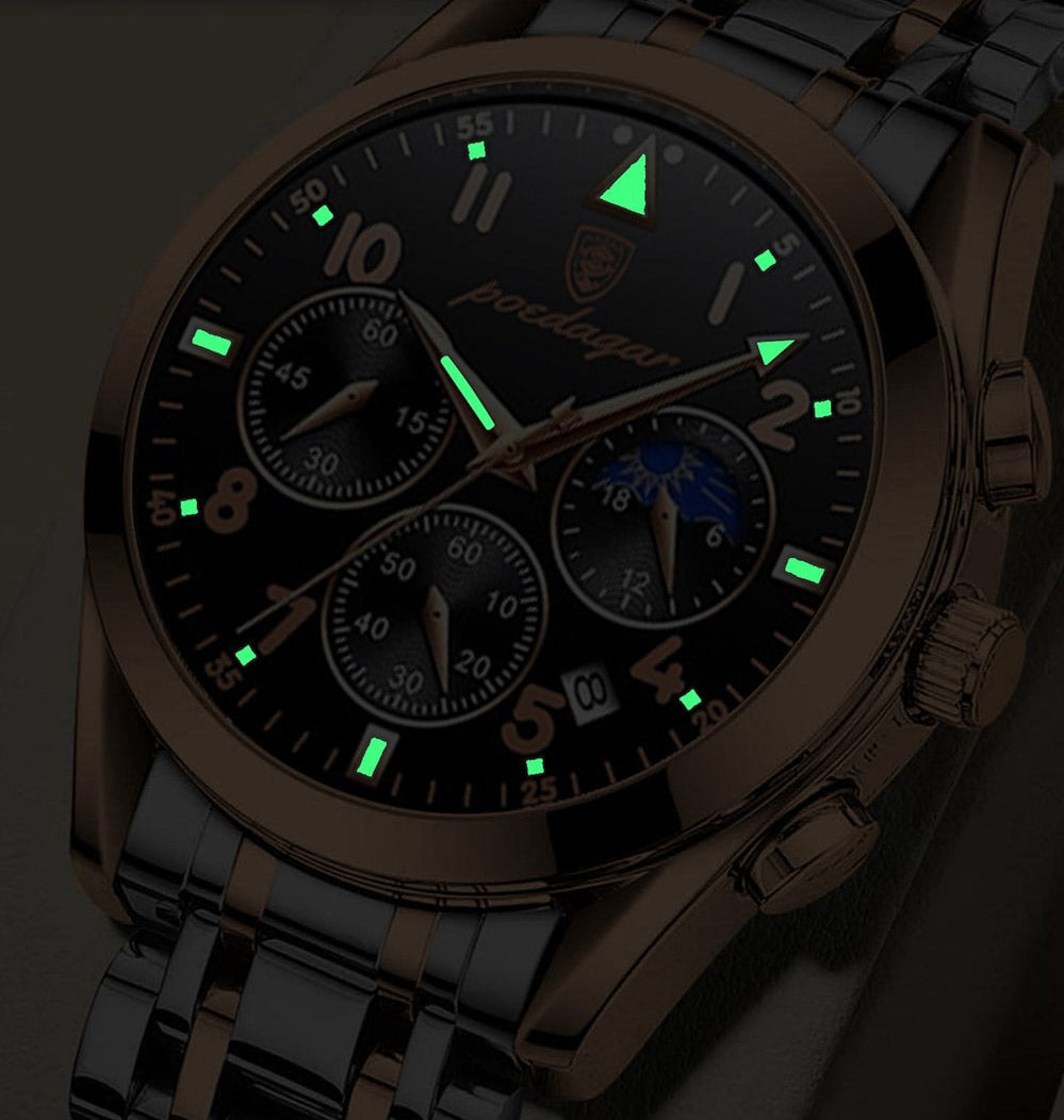 Men's Multi-Dial Steel Watch