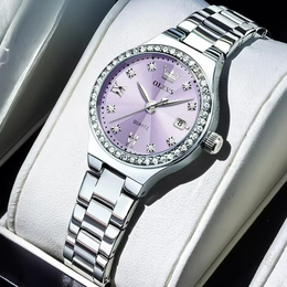 Women's Textured Bracelet Watch