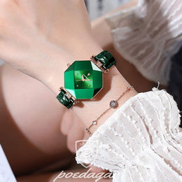 Women's Green Dial Watch