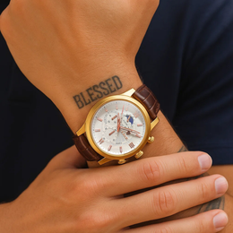 Moon Phase Chronograph Watch