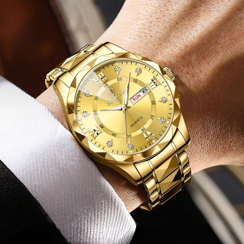 Men's Faceted Dress Watch