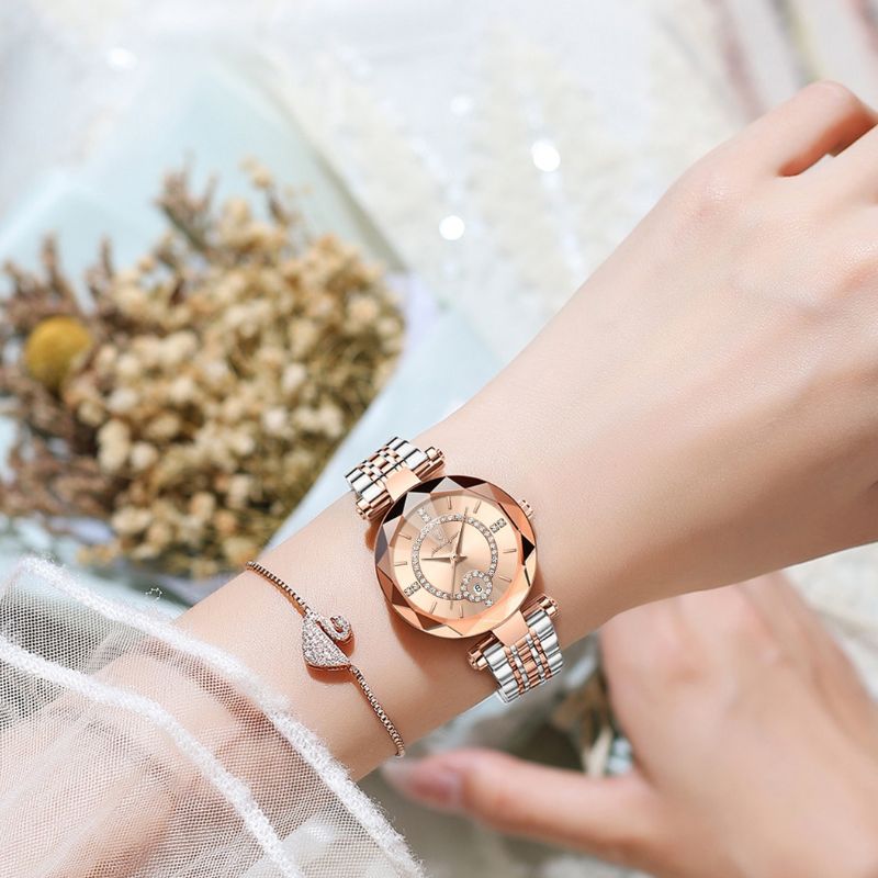 Women's Gold Calendar Watch
