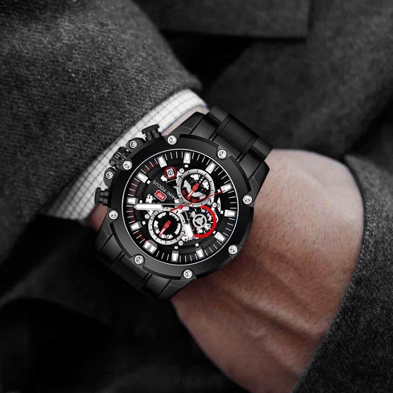 Blue Steel Chronograph Watch