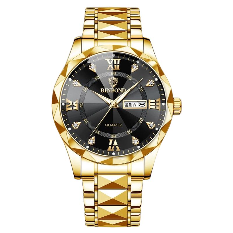 Men's Faceted Dress Watch