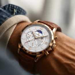 Moon Phase Chronograph Watch