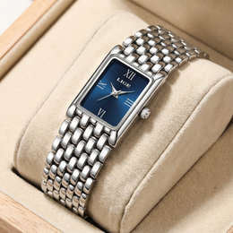 Women's Gold Rectangular Watch
