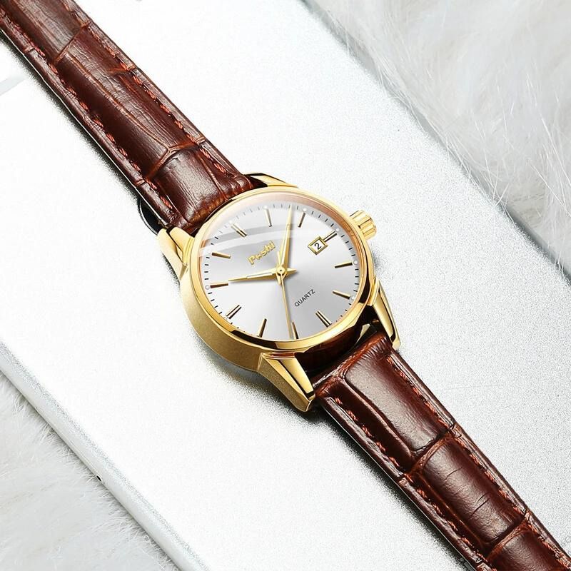 Women's Oversized Leather Watch
