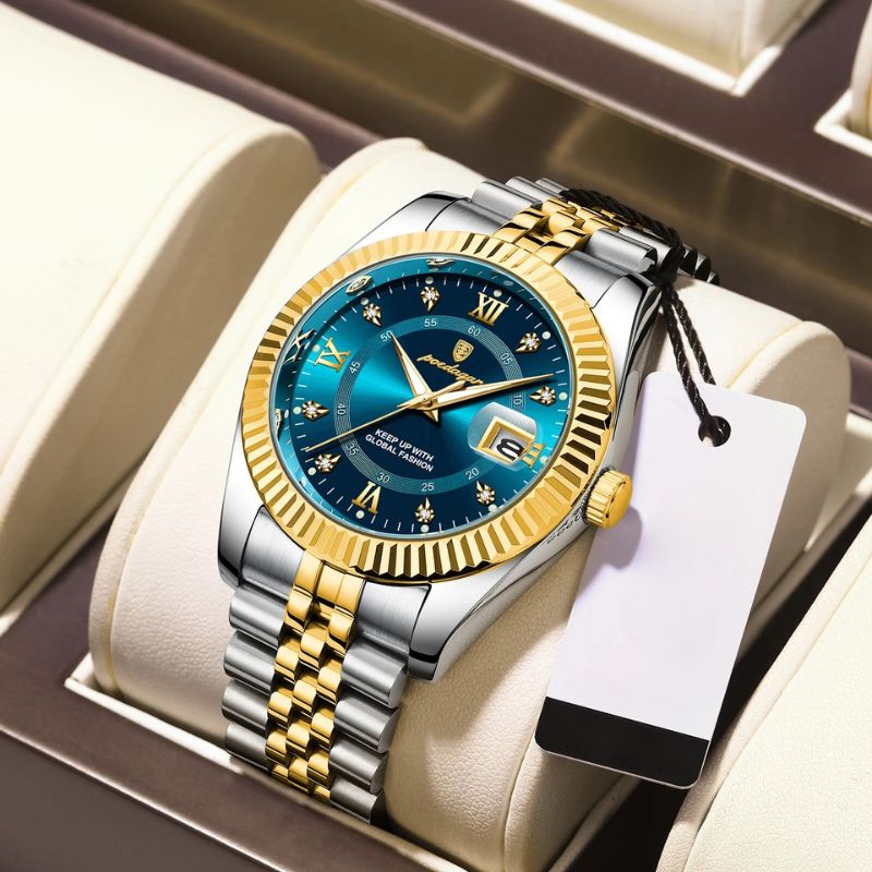 Men's Fluted Bezel Watch