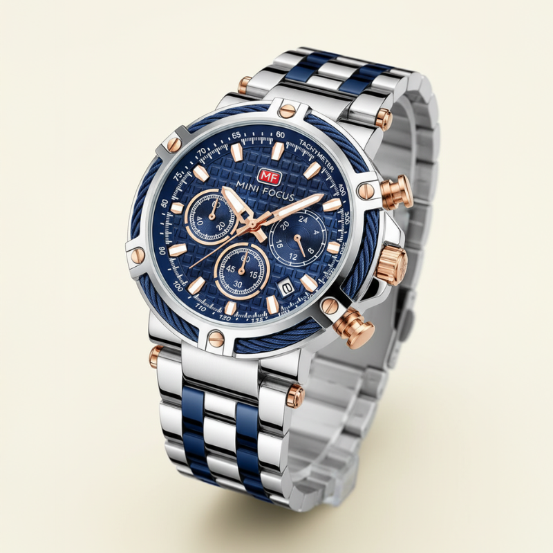 Two Tone Chronograph Watch