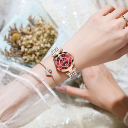 Women's Gold Calendar Watch