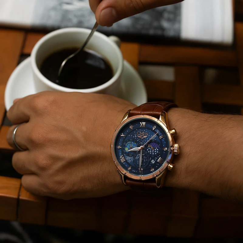 Starry Sky Leather Watch