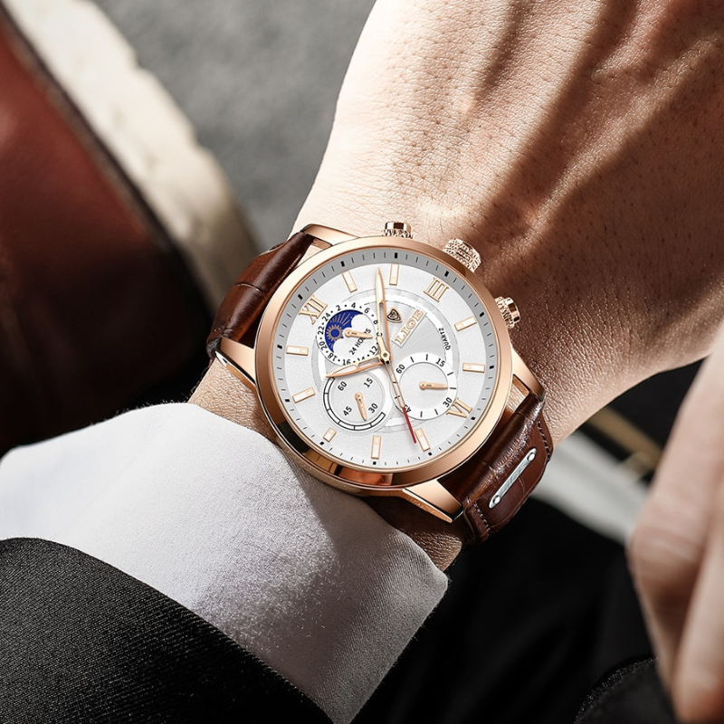 Moon Phase Chronograph Watch