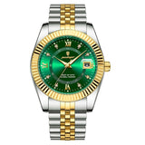 Silver Gold Green