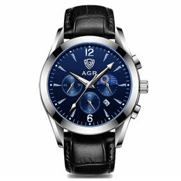 Leather Chronograph Watch