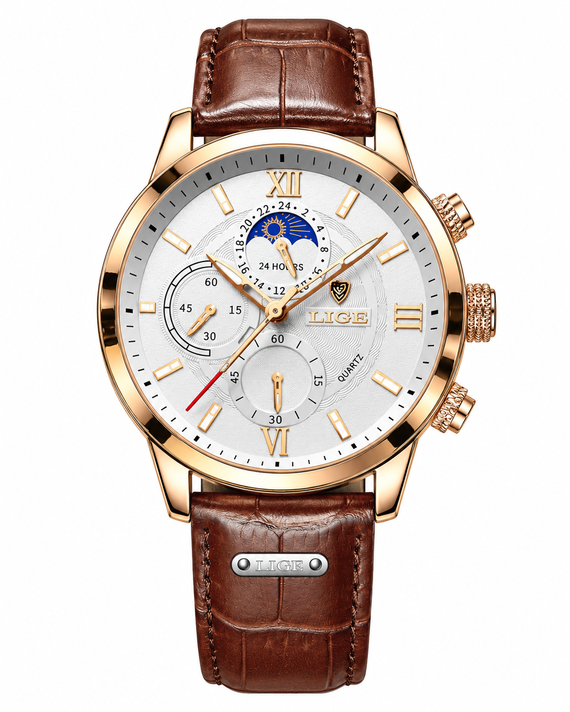 Moon Phase Chronograph Watch