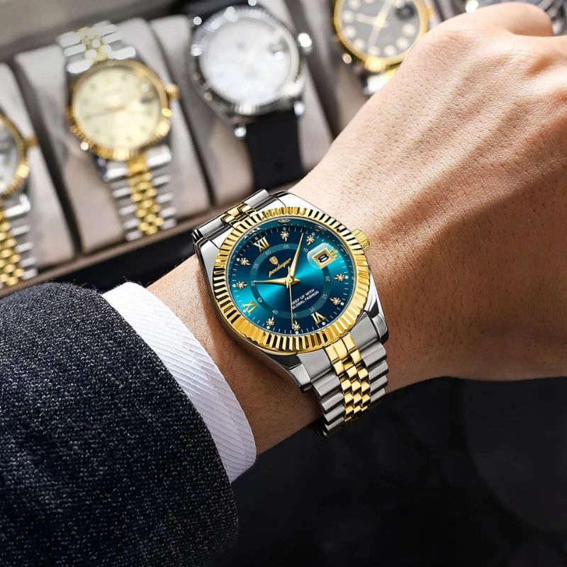 Men's Fluted Bezel Watch