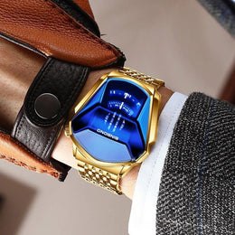 Men's Geometric Steel Watch