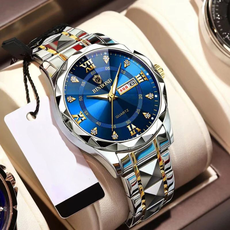 Men's Faceted Dress Watch