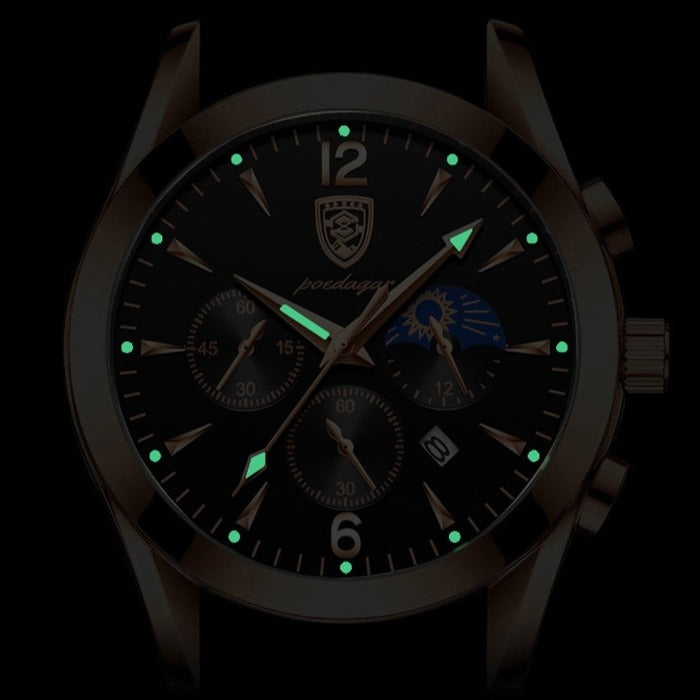 Men's Leather Dress Watch