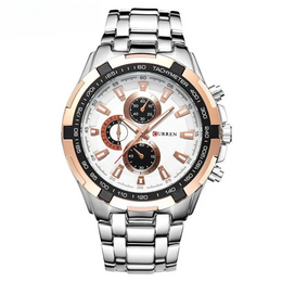 Men's Steel Bracelet Watch
