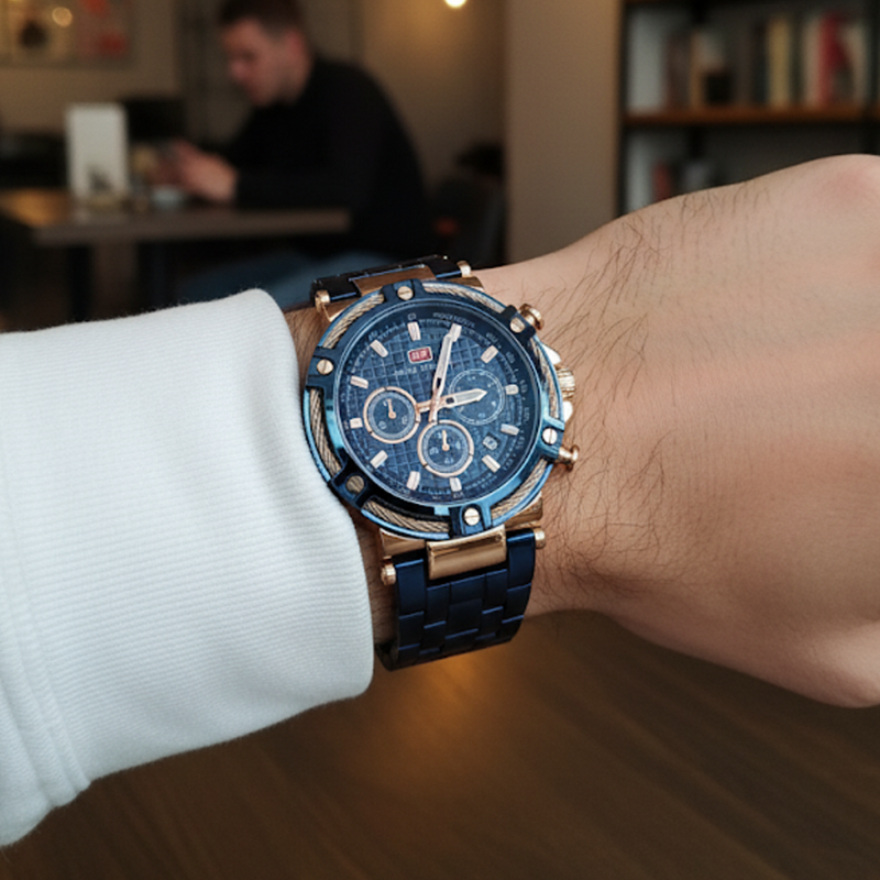 Two Tone Chronograph Watch