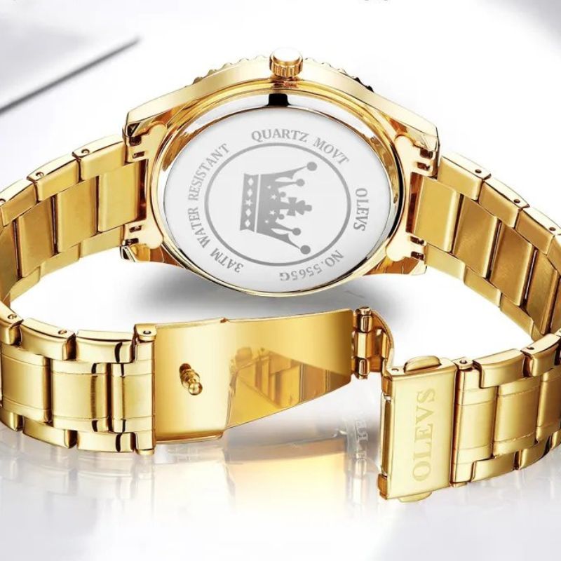 Men's Crystal Bezel Watch