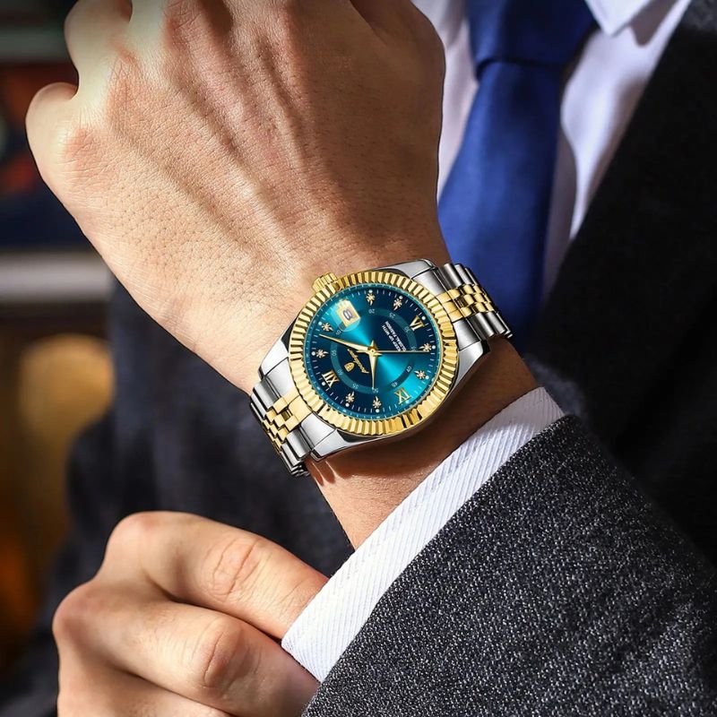 Men's Fluted Bezel Watch