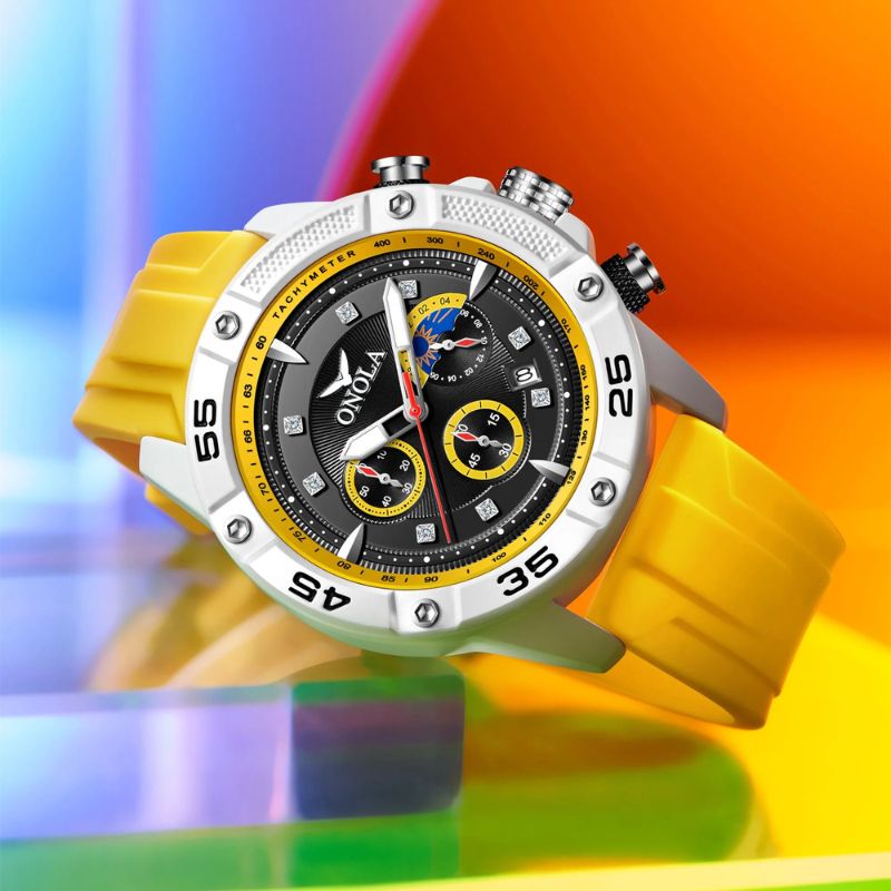 Oversized Moon Phase Chronograph