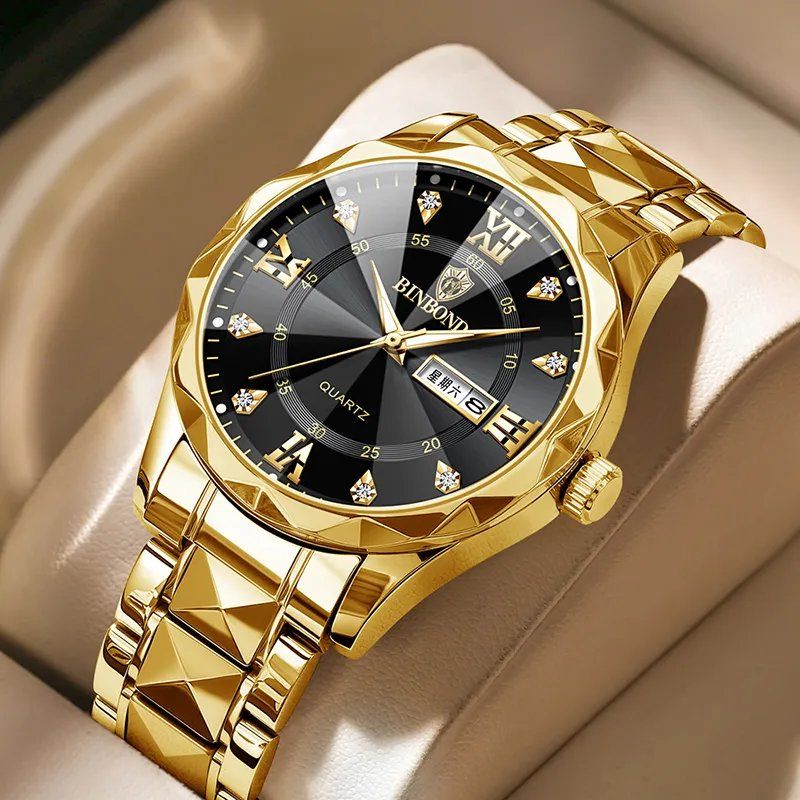 Men's Faceted Dress Watch