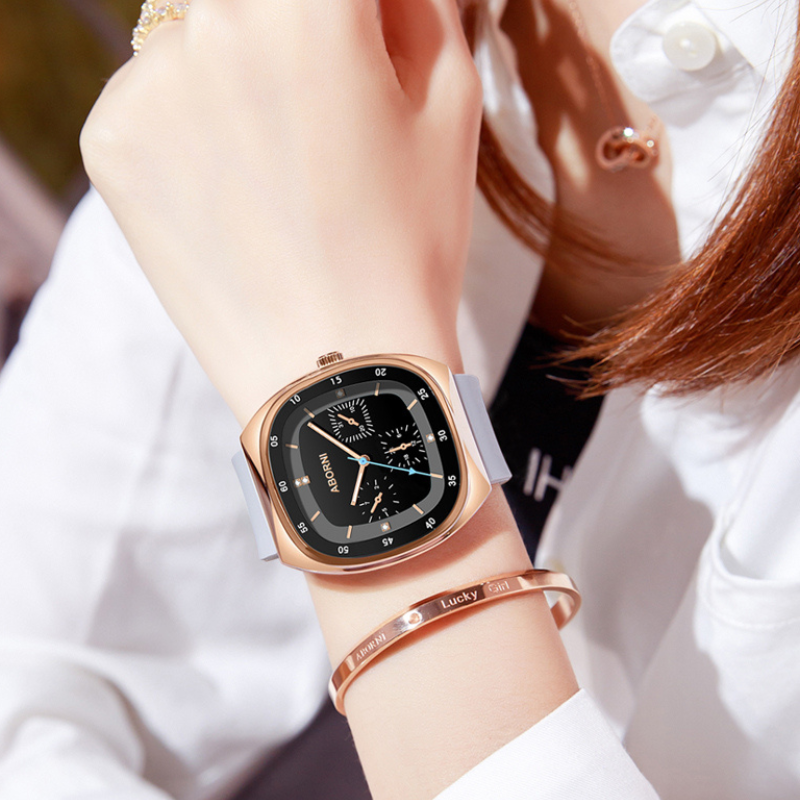 Women's Square Silicone Watch