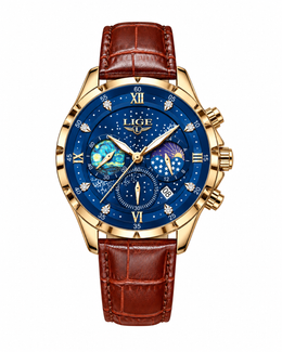 Starry Sky Leather Watch