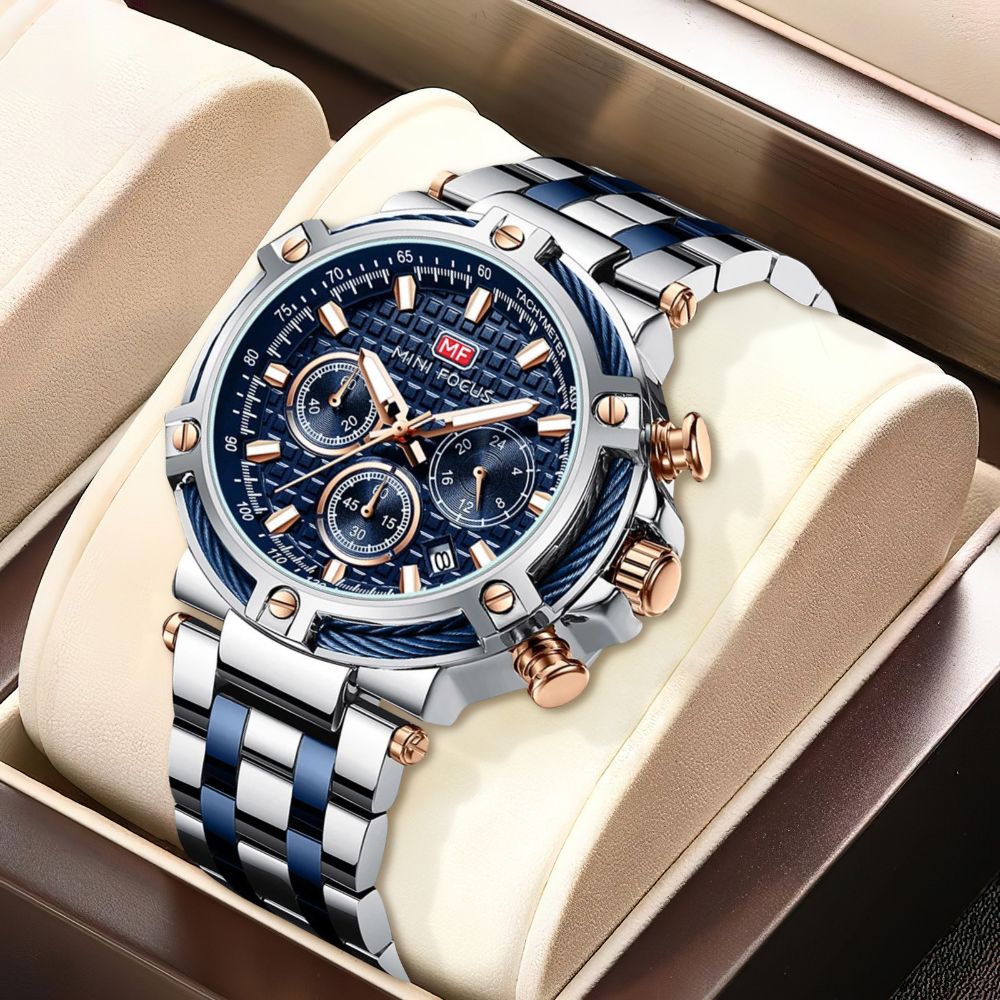 Two Tone Chronograph Watch